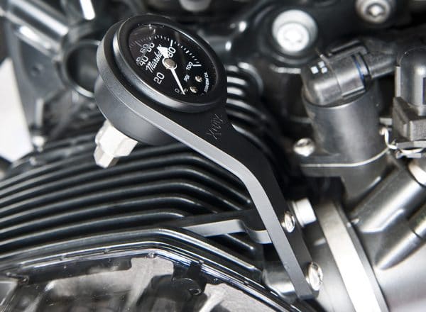 XRay Oil Pressure Gauge Kit for BMW R Nine T family - side view - black