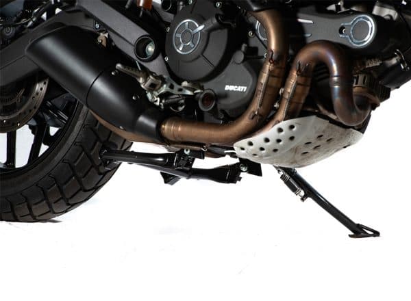 XRay Central Stand for Ducati Scrambler and Ducati Monster 797 - view from below / closed